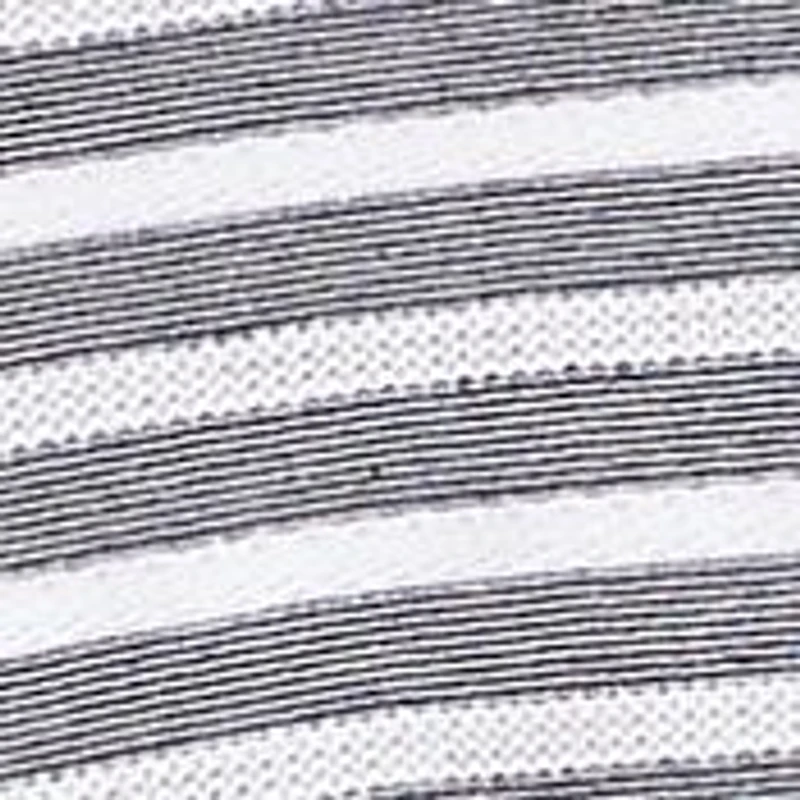 V-neck Lightweight Stripe Knit Top with Tie Sleeve Detail
