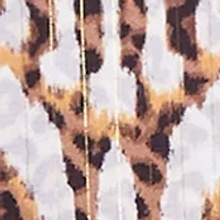 Women's Spot On Split Neck Jaguar Print Top