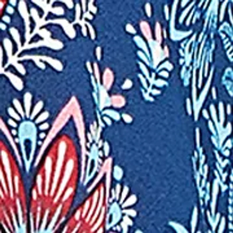 Plus Folk Floral Crepe Top