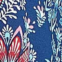 Plus Folk Floral Crepe Top