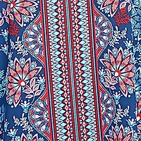Plus Folk Floral Crepe Top