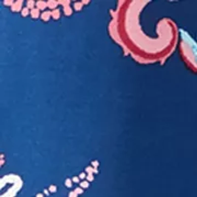 Petite V-Neck Paisley Print Wrap Top