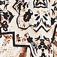 Plus Embellished Animal Crepe Henley Top