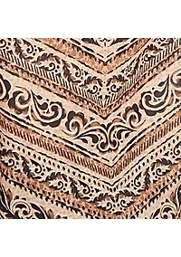 Plus Chevron Scroll Embellished Top