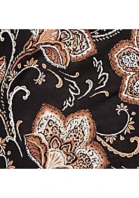 Plus  Floral Jacquard Sweater Cardigan