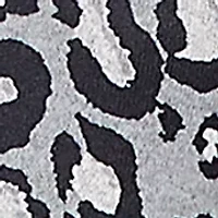 Plus Sweater Trimmed Cozy Animal Print Top