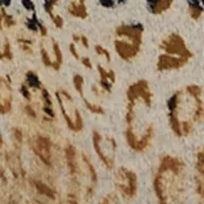 Petite Embellished Animal Print Cozy Top