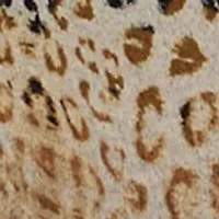 Petite Embellished Animal Print Cozy Top