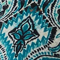 Petite Ballet Neck Medallion Animal Print Cozy Top