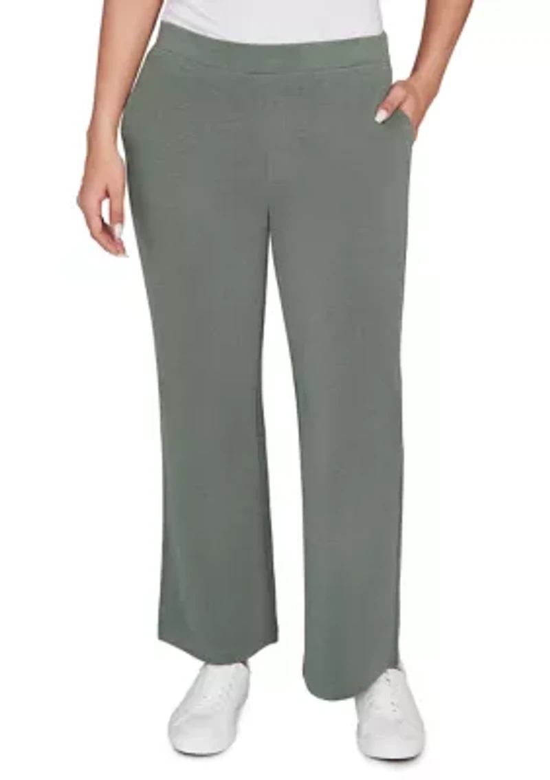 Pull On Luxe Rib Knit Pants