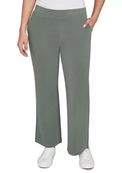 Pull On Luxe Rib Knit Pants