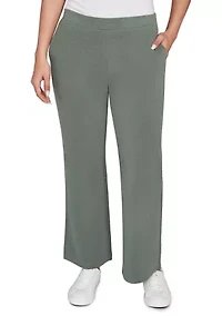 Pull On Luxe Rib Knit Pants