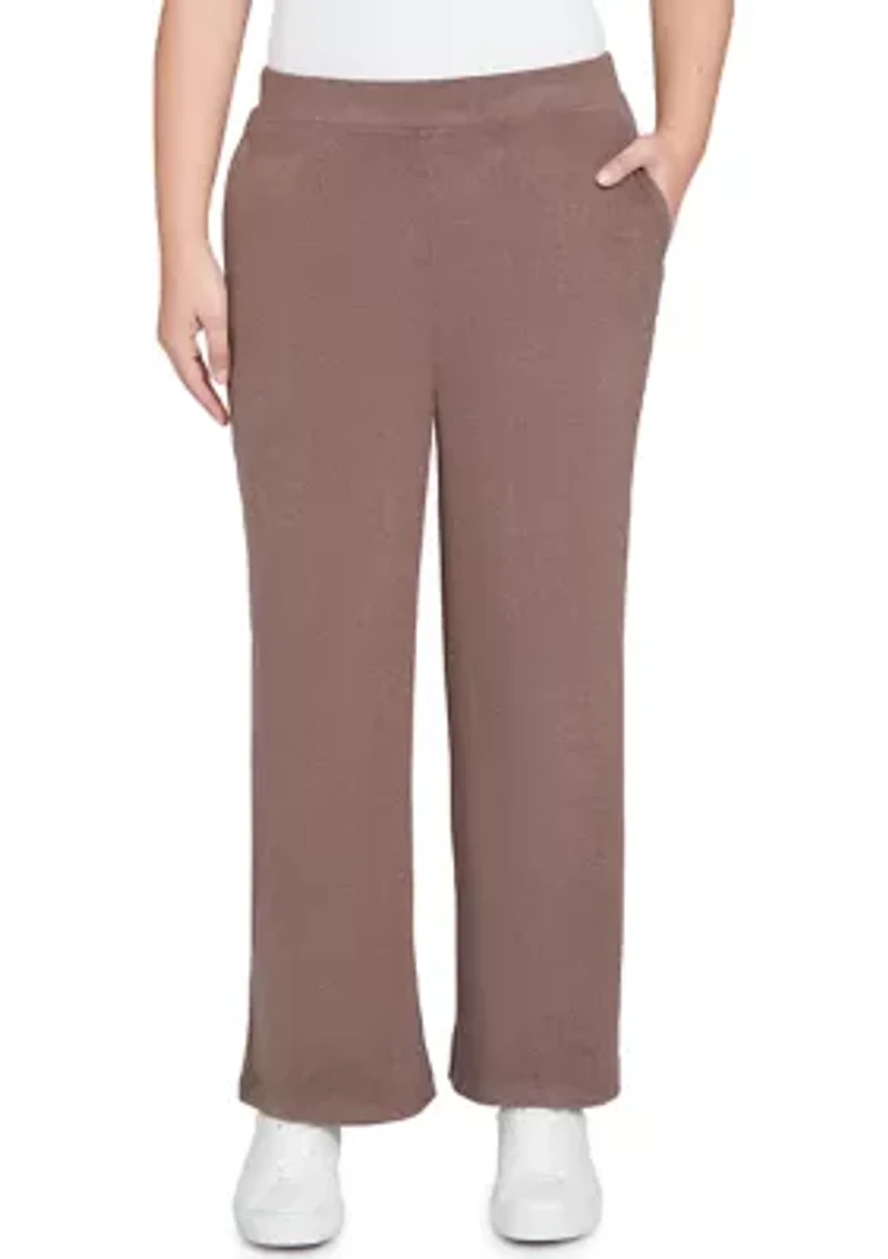 Pull On Luxe Rib Knit Pants