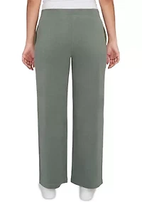 Pull On Luxe Rib Knit Pants