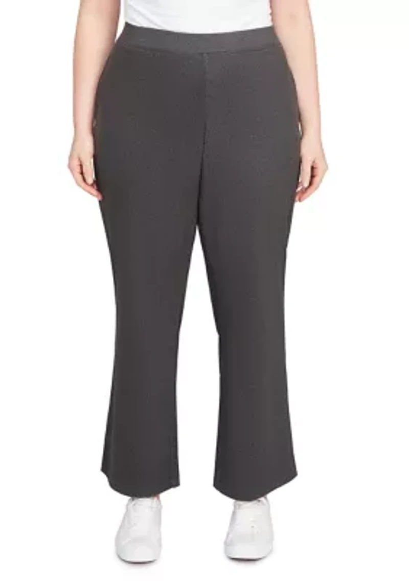 Plus Pull On Luxe Rib Knit Pants