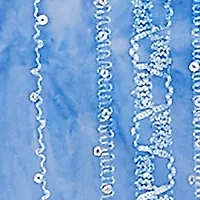 Petite Scoop Neck Textured Sequin Knit Sharkbite Top