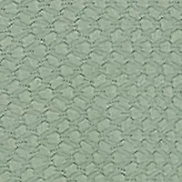 Petite Ring Detail Solid Textural Knit Top