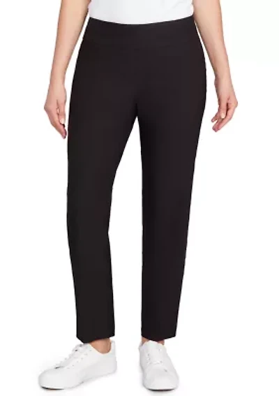Women's Smooth Silky Tech Knit Ankle Pants