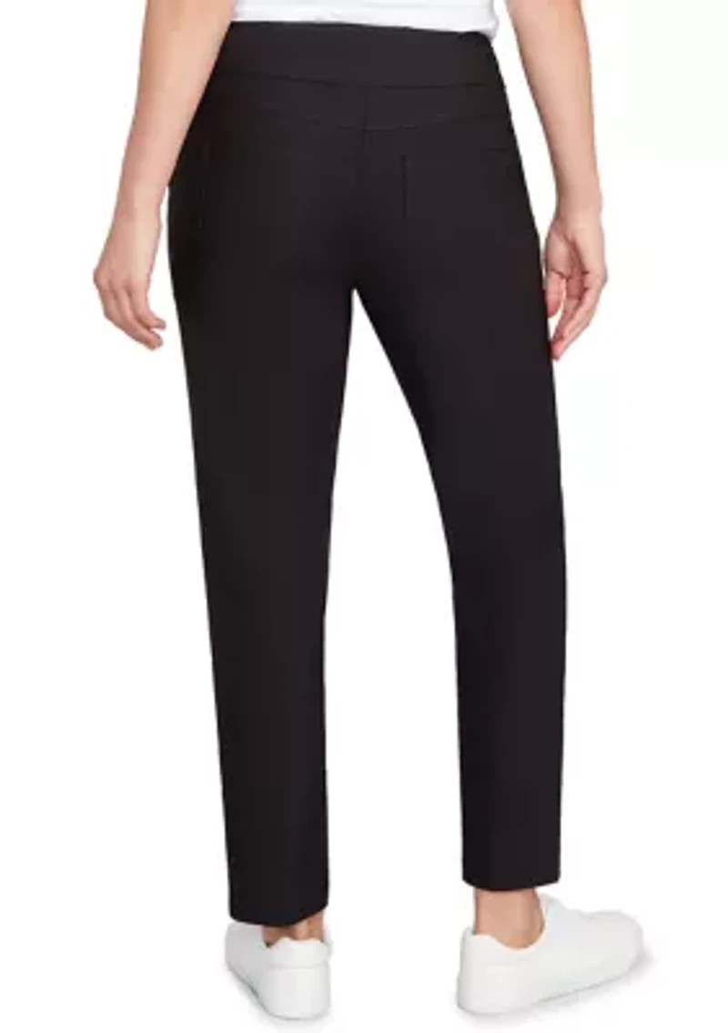 Women's Smooth Silky Tech Knit Ankle Pants