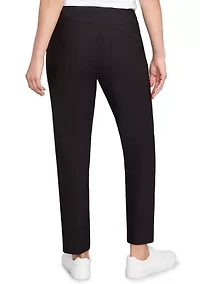 Women's Smooth Silky Tech Knit Ankle Pants