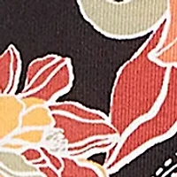 Women's Shirt Collar Floral Paisley Button Front Top