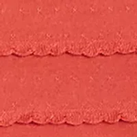 Women's Scalloped Jacquard Knit Top