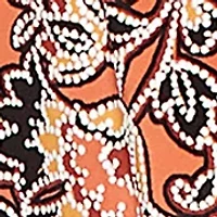Plus Artisan Floral Puff Print Pleated Top