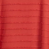 Plus Scalloped Jacquard Knit Top