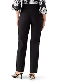 Petite Smooth Silky Tech Knit Ankle Pants