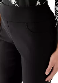 Petite Smooth Silky Tech Knit Ankle Pants