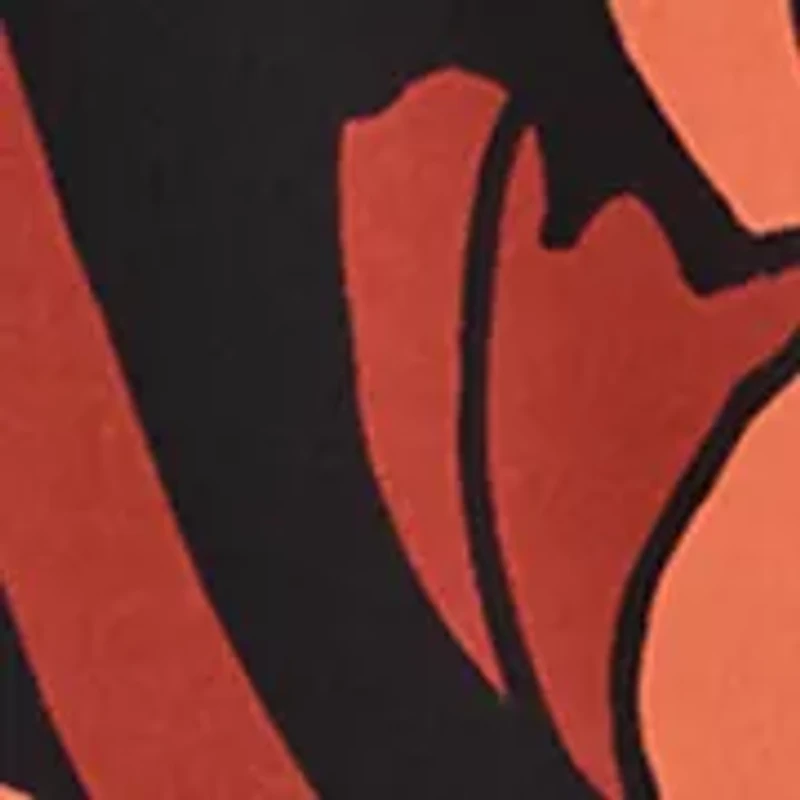 Petite Button Sleeve Bold Floral Top