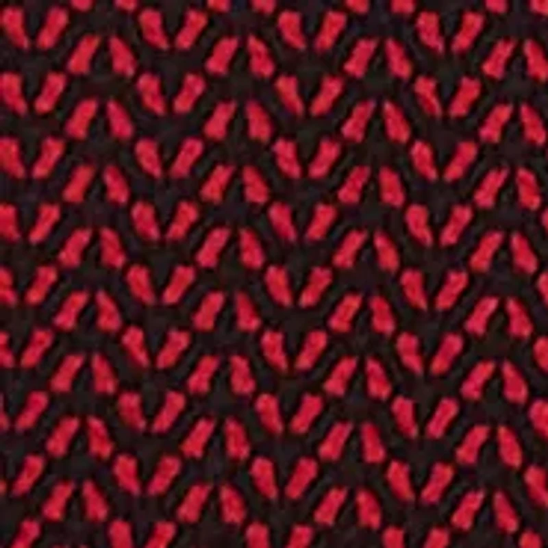 Petite Split Cowl Neck Textured Herringbone Jacquard Knit Top