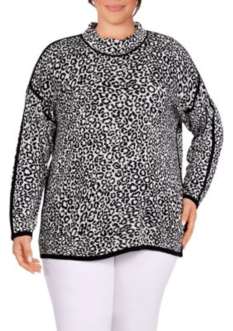 Plus Animal Spot Sweater