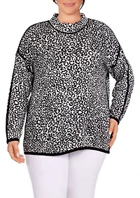 Plus Animal Spot Sweater