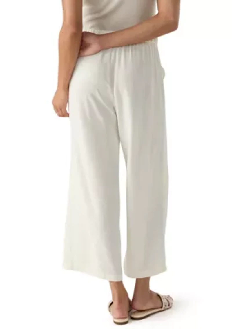 Women's Relaxed Oasis Linen Capri Pants