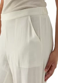 Women's Relaxed Oasis Linen Capri Pants