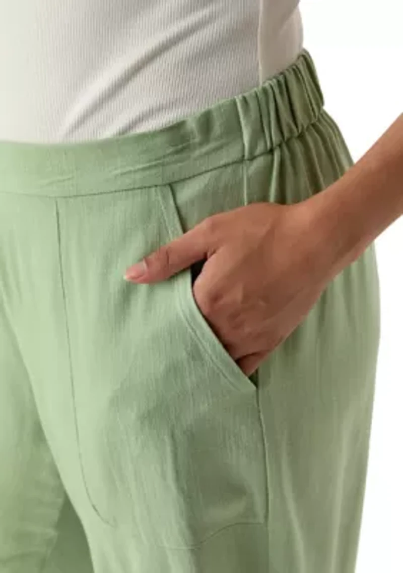 Women's Relaxed Oasis Linen Capri Pants
