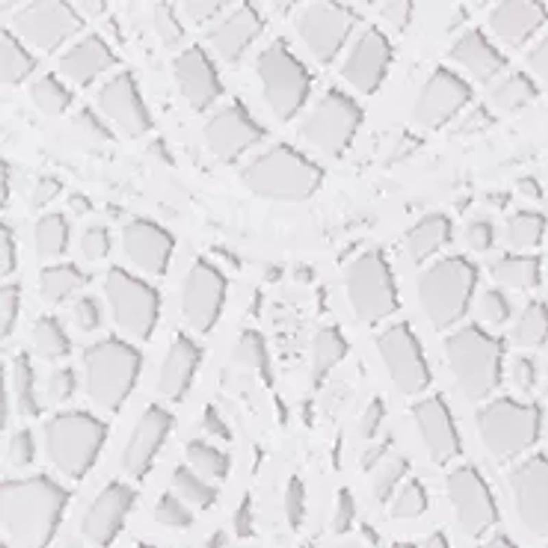 Women's Floral Blocked Crochet Top