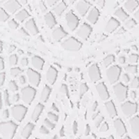 Women's Floral Blocked Crochet Top