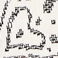 Women's Paisley Jacquard Asymmetric Hem Knit Top