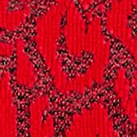Women's Paisley Jacquard Asymmetric Hem Knit Top