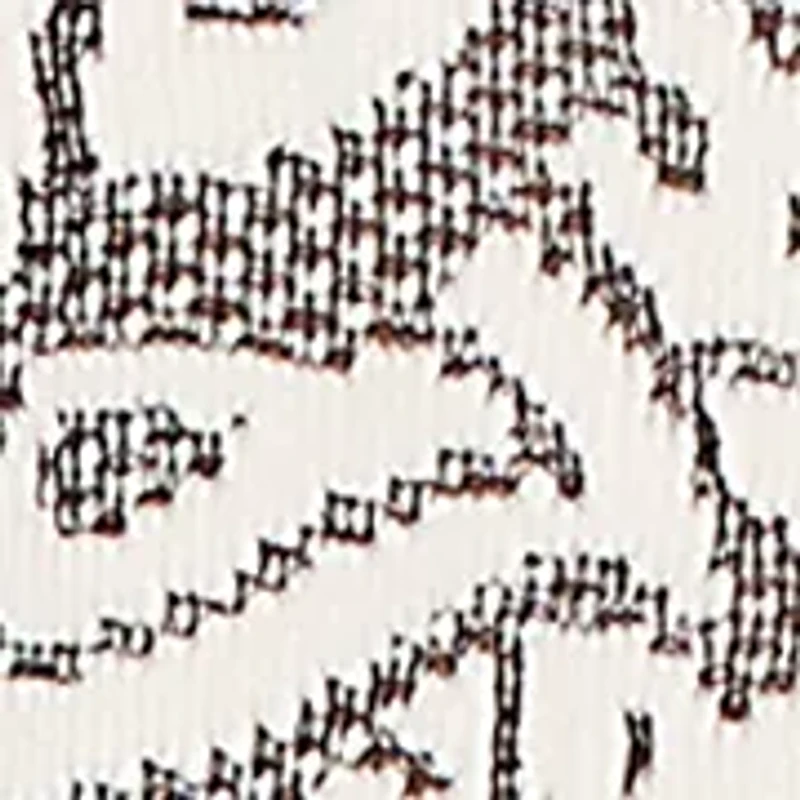 Plus Paisley Jacquard Asymmetric Hem Knit Top