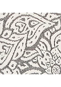 Plus Paisley Jacquard Asymmetric Hem Knit Top