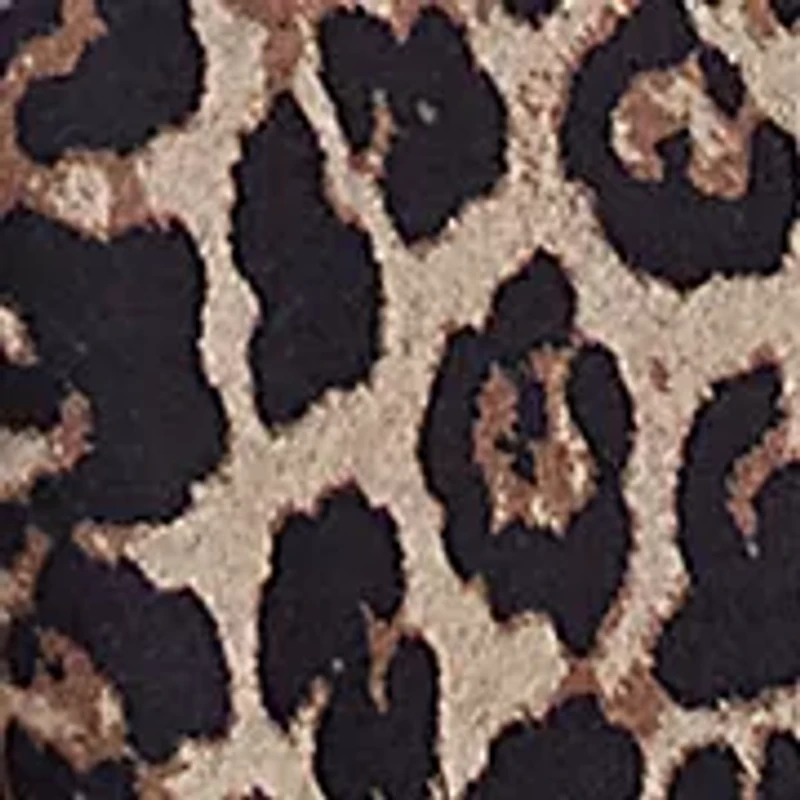 Plus Boat Neck Animal Printed Hacci Knit Top with Asymmetric Paisley Border Print Hem