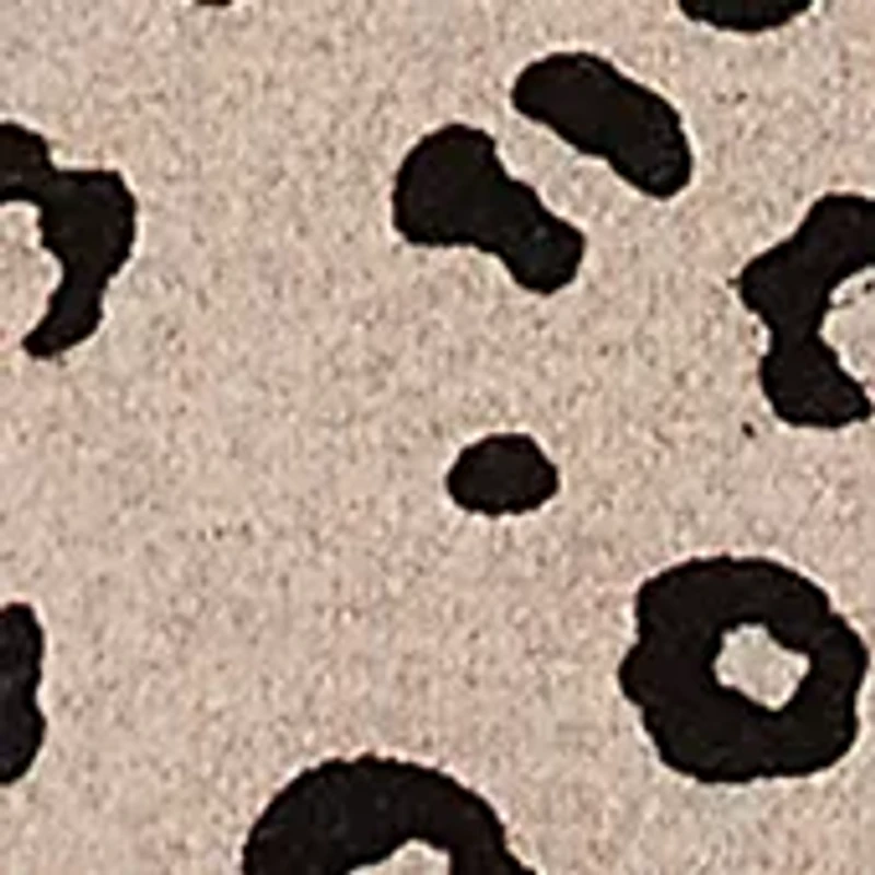 Petite Ballet Neck Flocked Animal Spots Hatchi Knit Shark Bite Top