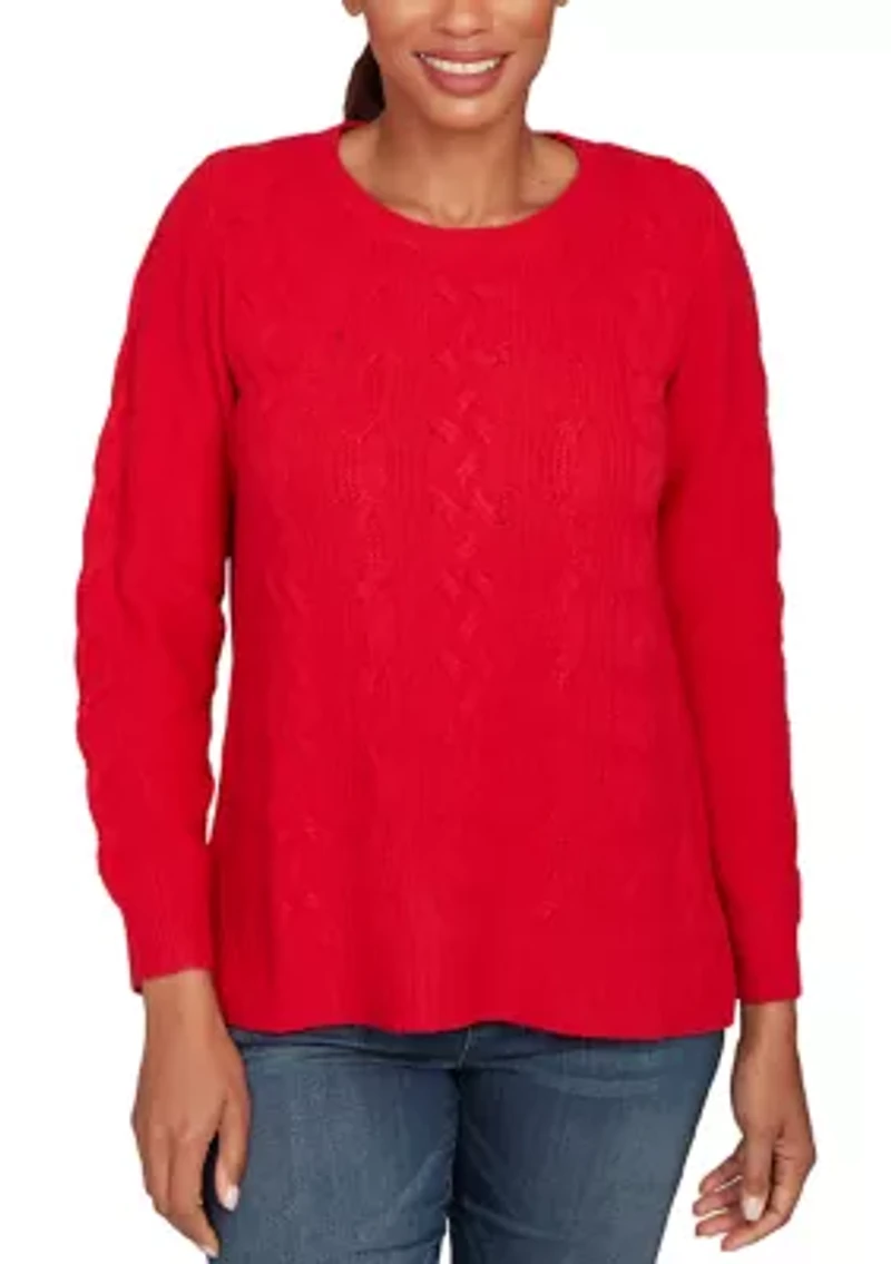 Women's Mixed Cable Cozy Sweater