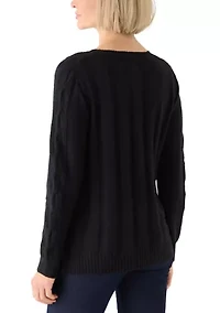 Women's Mixed Cable Cozy Sweater