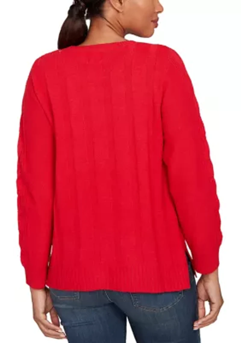 Women's Mixed Cable Cozy Sweater