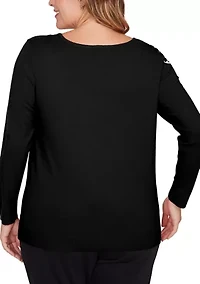 Plus Floral Paisley Jacquard Sweater