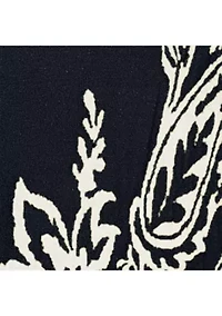 Plus Floral Paisley Jacquard Sweater